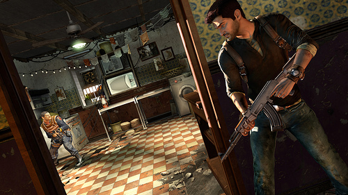 Nathan Drake in Uncharted 2: Among Thieves!