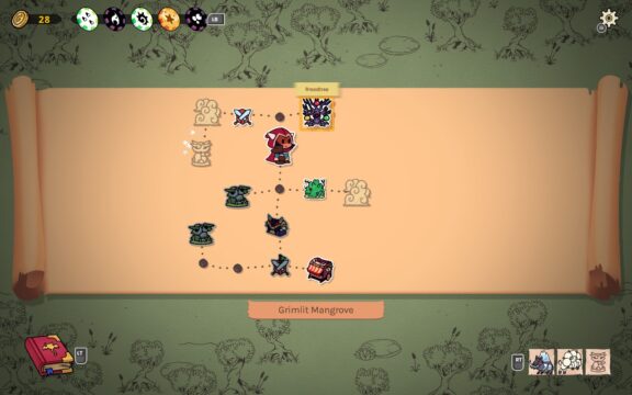 Screenshot from the game Dicefolk.