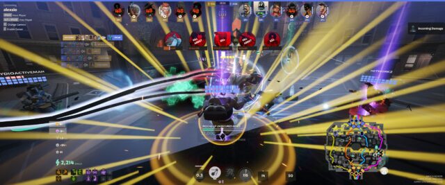 Screenshot of the game Deadlock. The screenshot is showcasing the spectator feature and shows Dynamo using his ultimate to get a couple of kills.