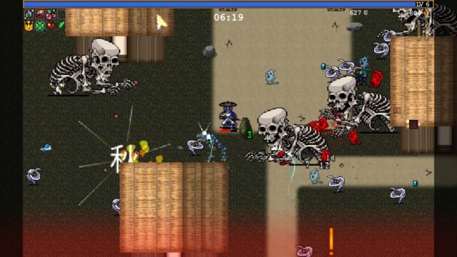 Screenshot of the game Vampire Survivors.