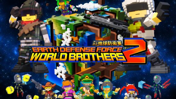 Key Art for the game Earth Defense Force: World Brothers 2.