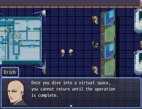 A Screenshot of CycloneFox's RPG Make Xenosaga: Pied Piper remake project.