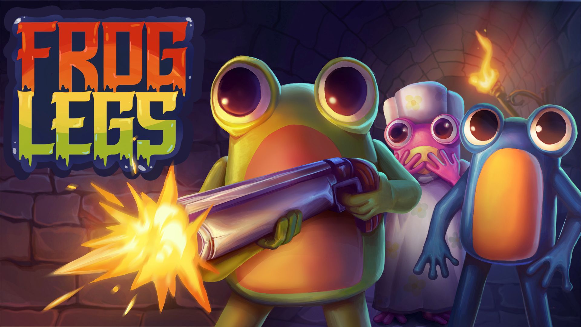 Key art for the game Frog Legs