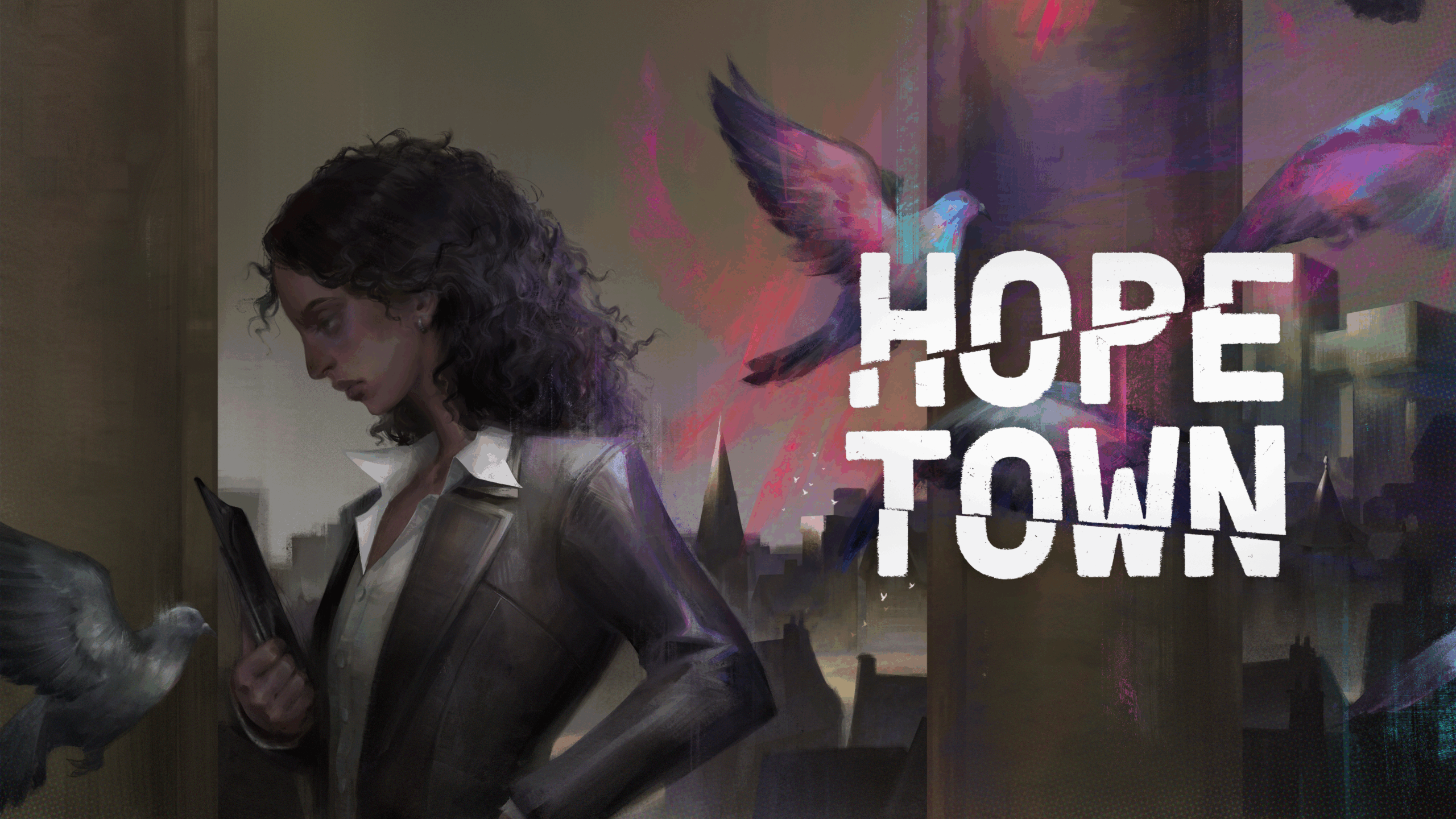 Key Art for the game HOPETOWN.