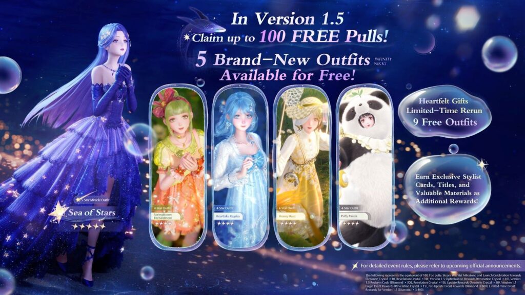 Infinti Nikki Version 1.5: Bubble Season launches April 29