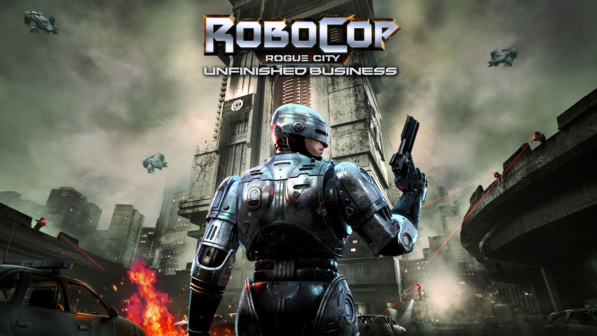 Key art for RoboCop: Rogue City Unfinished Business dlc
