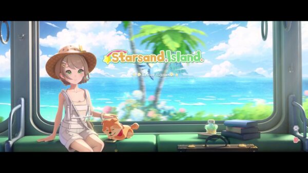 Start screen for the game Starsand Island