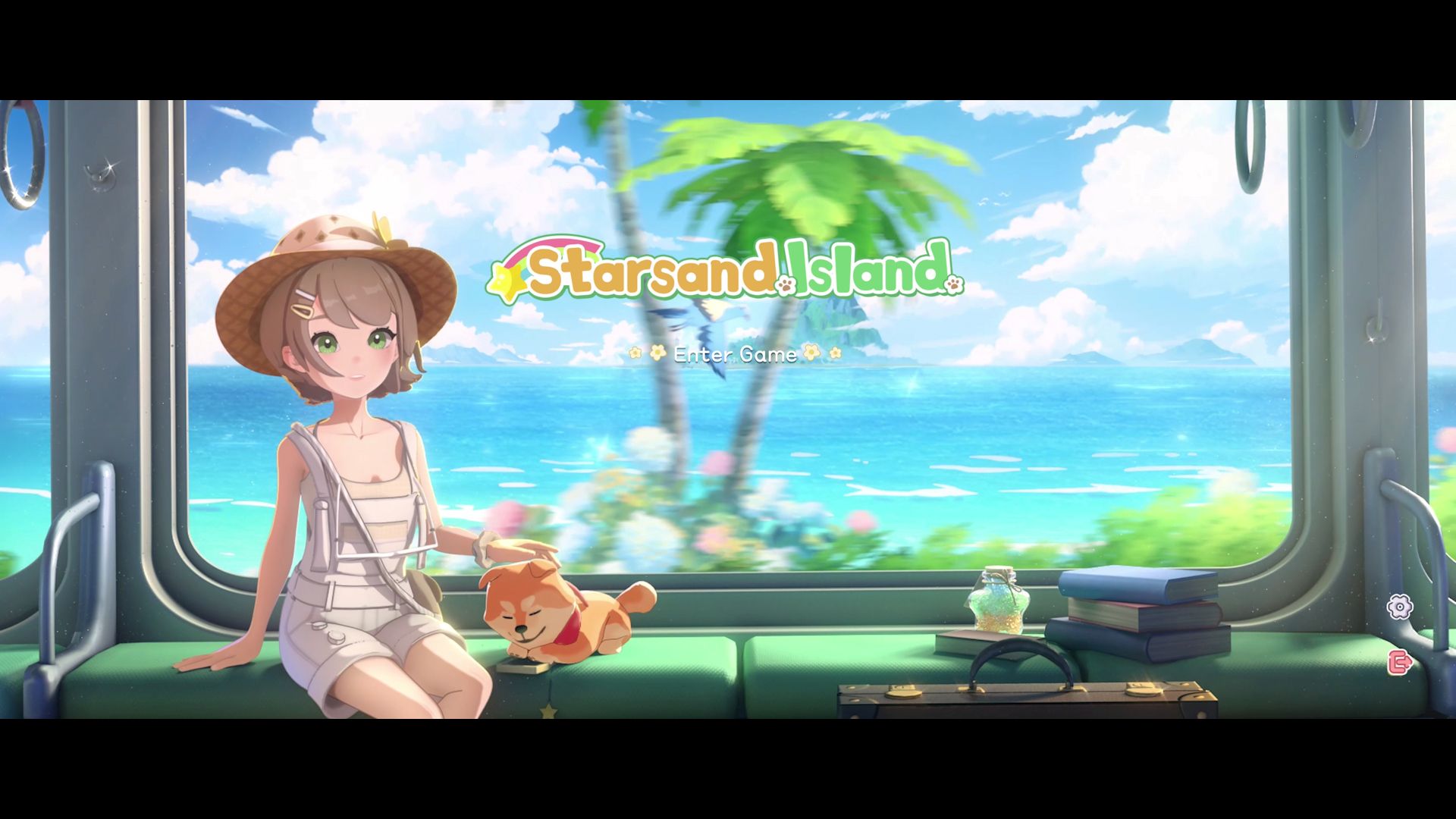 Start screen for the game Starsand Island