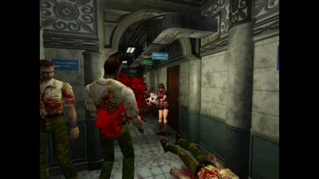 A screenshot from the game Resident Evil 2.