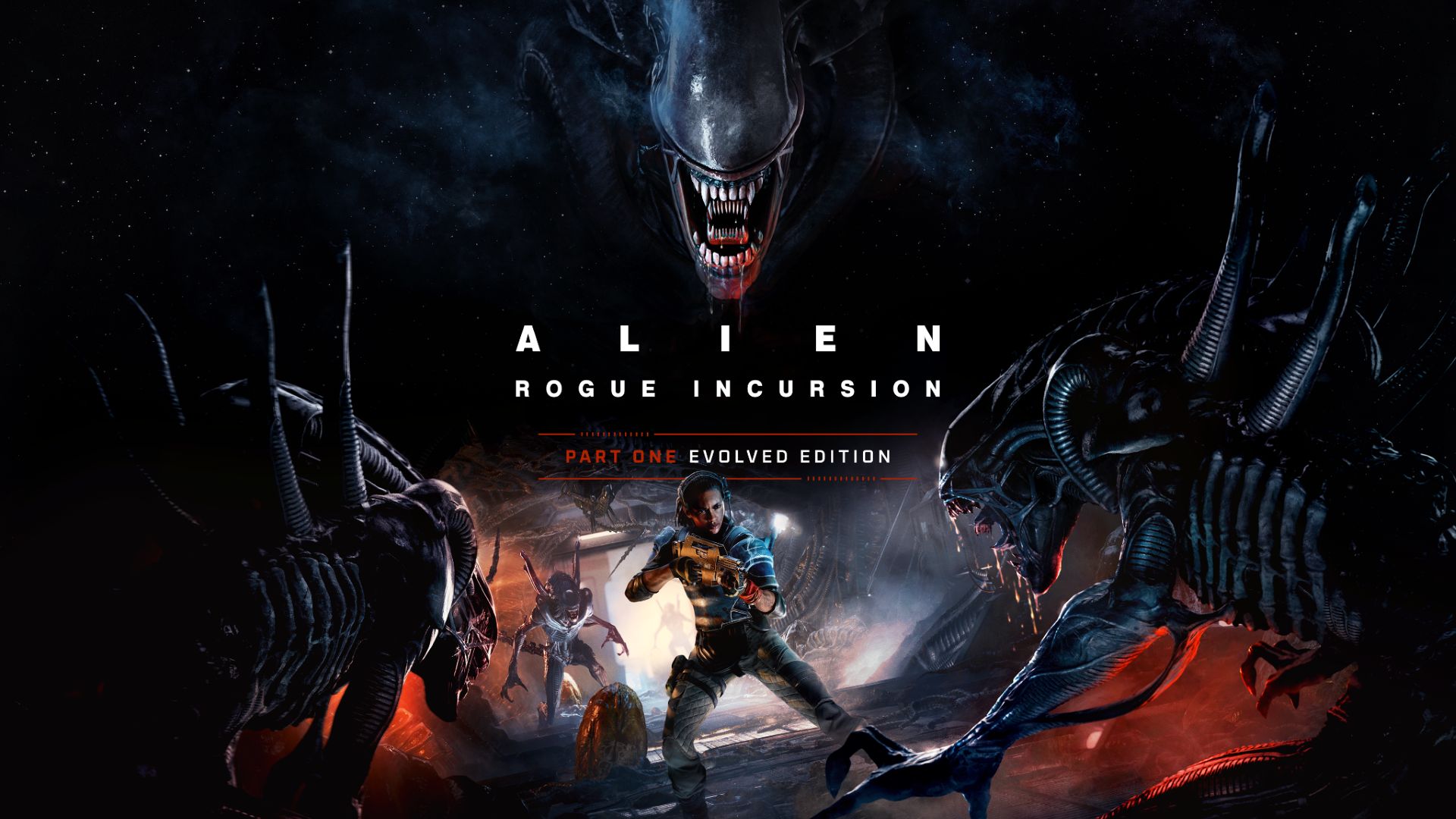 Key art for the game Alien: Rogue Incursion - Part One: Evolved Edition