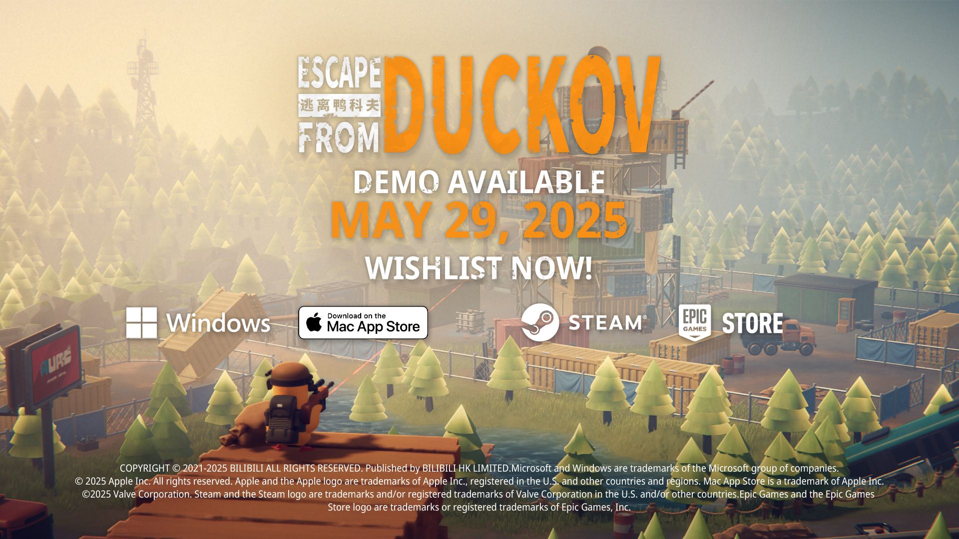 Escape from Duckov release date and platforms visual