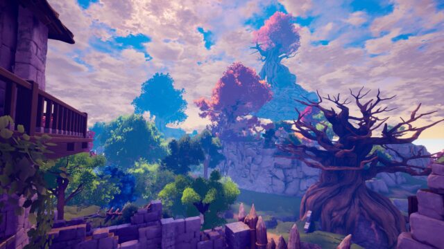 A screenshot from Cloudheim 
