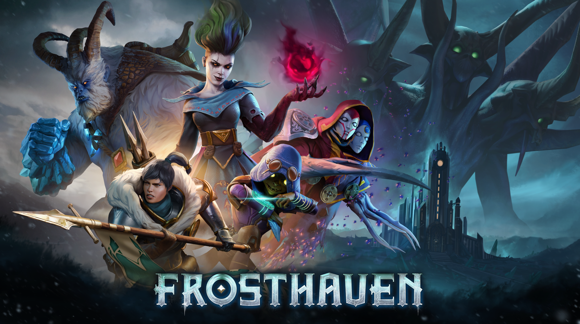 Key Art for the game Frosthaven.