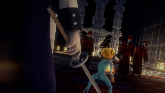 A screenshot from the game RAIDOU Remastered.