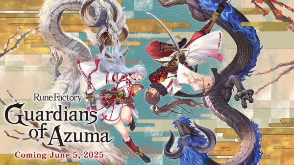 Rune Factory Guardians of Azuma Key Art with Release Date