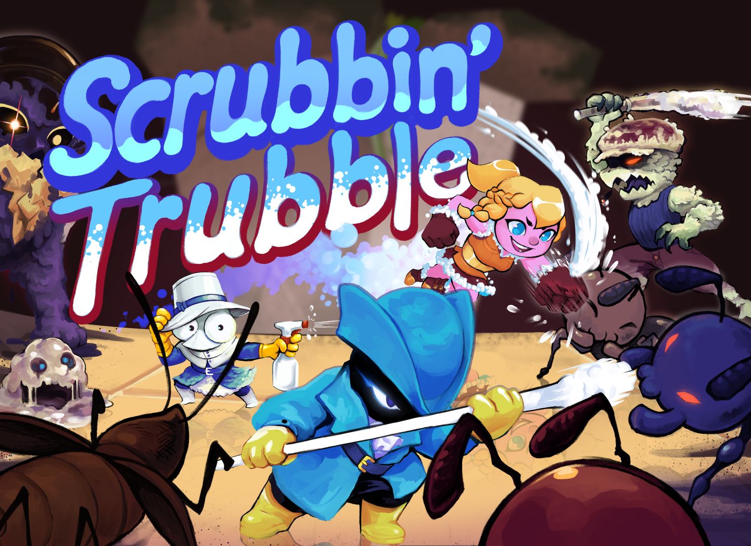 Scrubbin Trouble Key Art