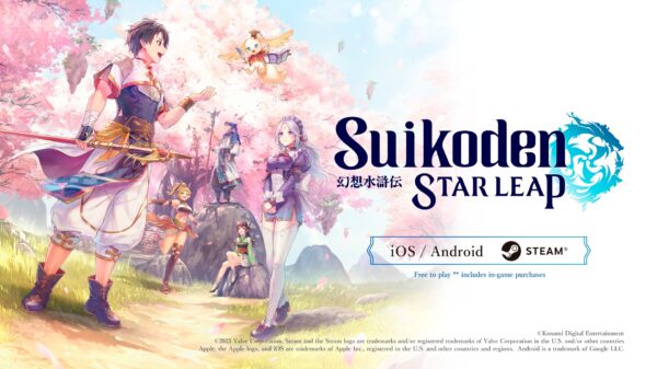 Key Art for the game Suikoden Star Leap.