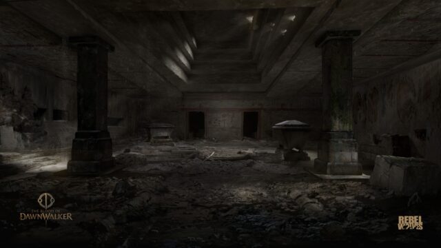 Concept art for the game The Blood of Dawnwalker.