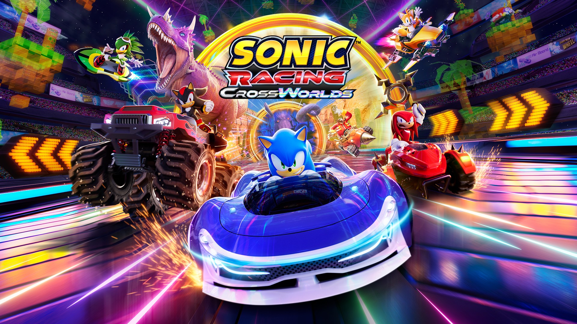 Key Art for the game Sonic Racing: CrossWorlds