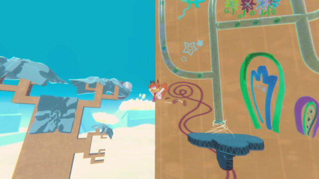 A screenshot from the game Bubsy 4D