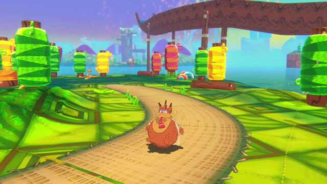 A game screenshot from Bubsy 4D
