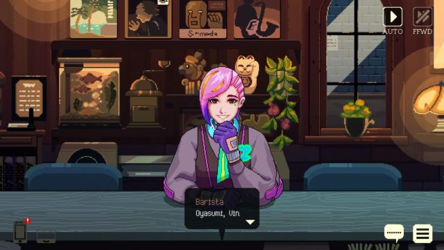 A screenshot from Coffee Talk Tokyo