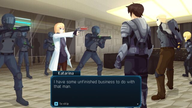 A screenshot from the game Fractured Core