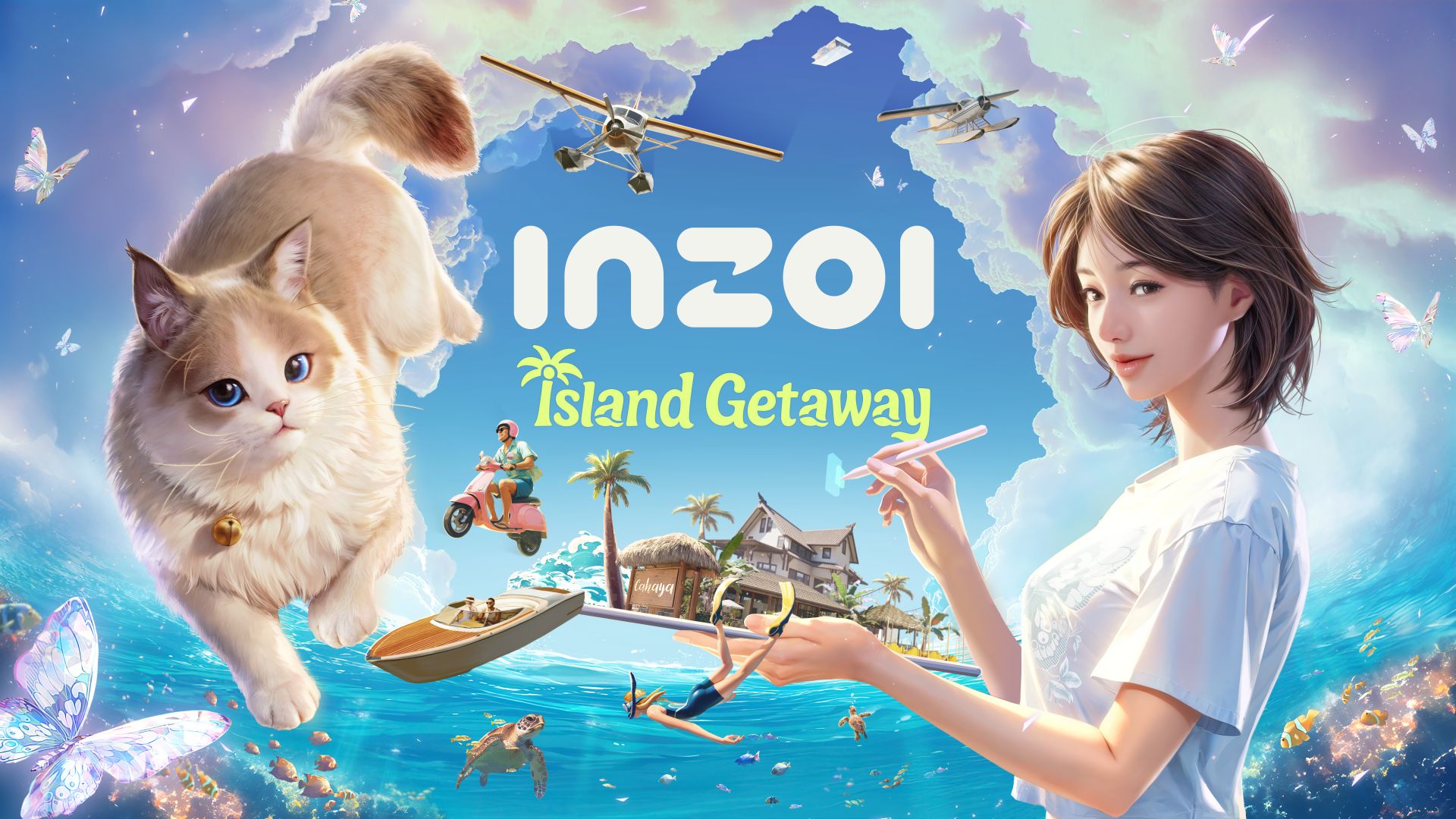 InZOI Island Getaway DLC key art