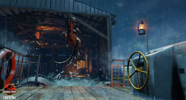 Jurassic Park Survival Raptor on Ferry