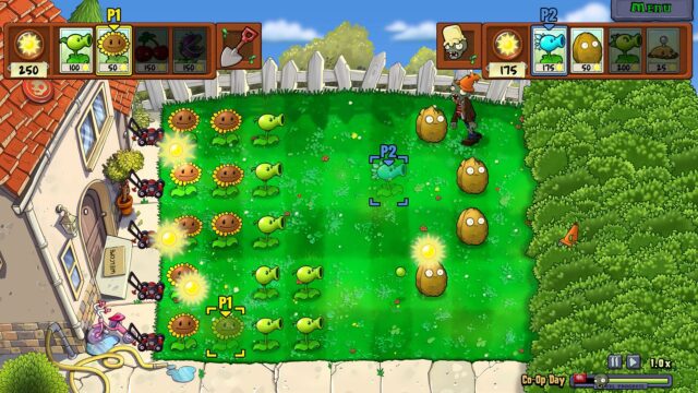 A screenshot from Plants vs Zombies Replanted