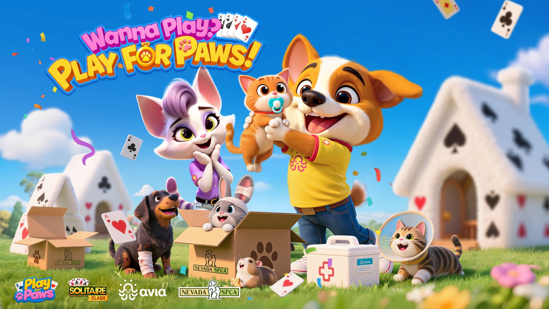 Play for Paws in Solitare Clash