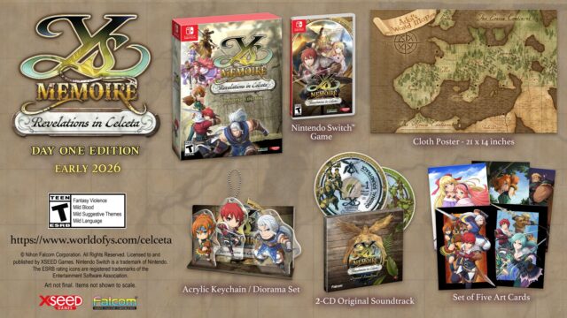 Ys Memoire Revelations in Celecta Product Shot