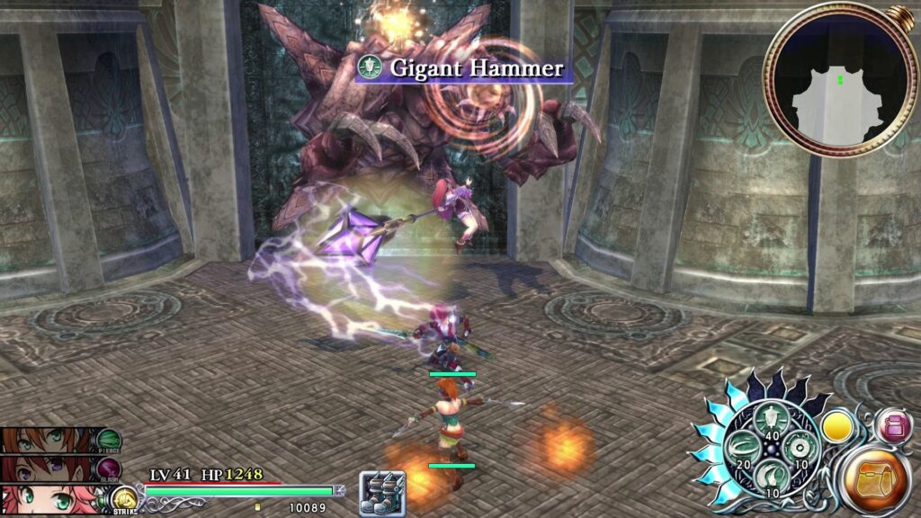 A screenshot from Ys Memoire: Revelations in Celecta