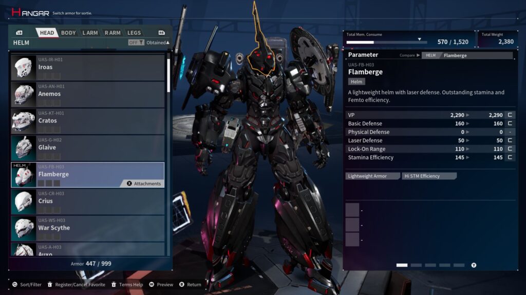 Daemon x Machina Titanic Scion - Customization