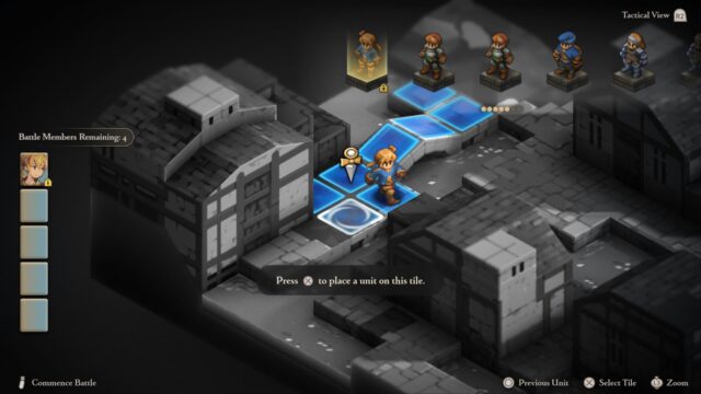 A screenshot of the game Final Fantasy Tactics - The Ivalice Chronicles where Ramza is prepping for a battle.