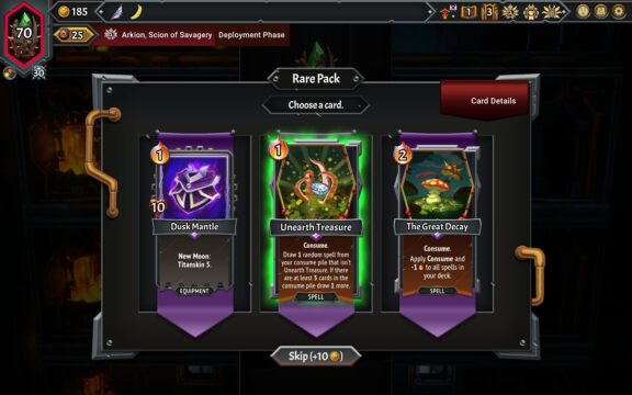 A screenshot of Monster Train 2 Lost Arsenal