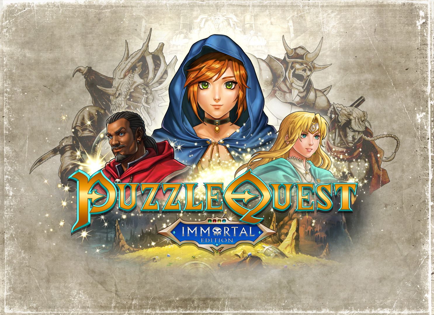 Puzzle Quest Immortal Edition key art