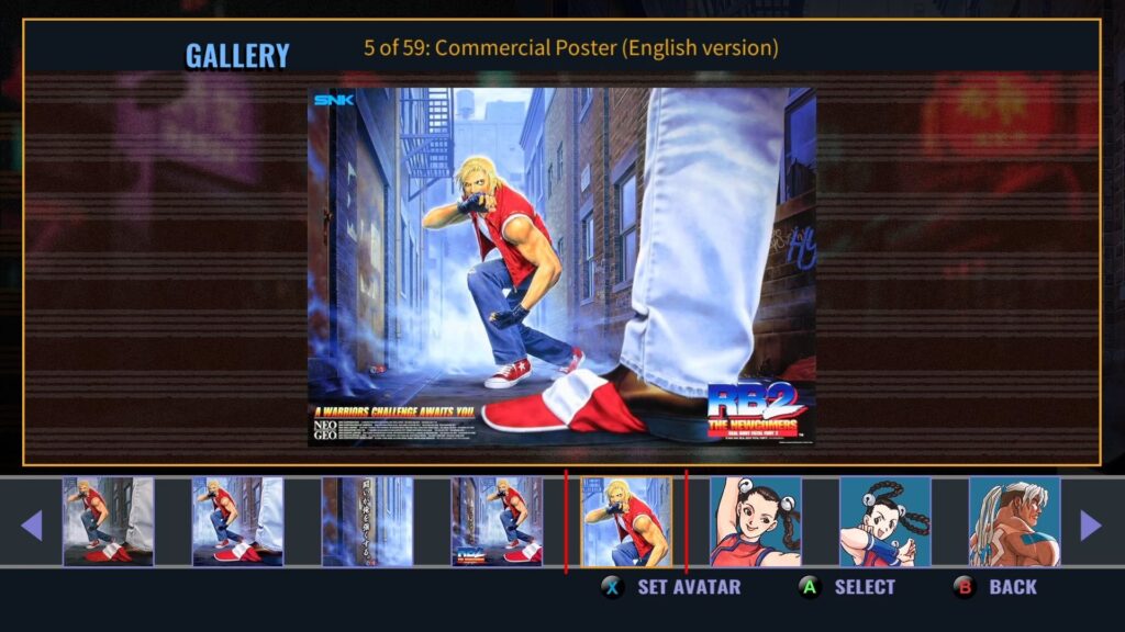 A screenshot from Real Bout Fatal Fury 2 The Newcomers