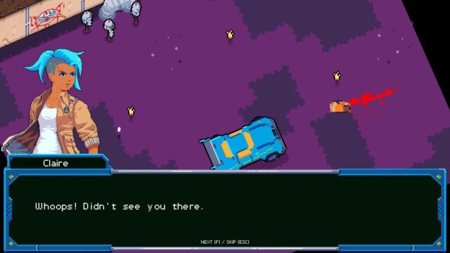 A screenshout from the game RoadOut