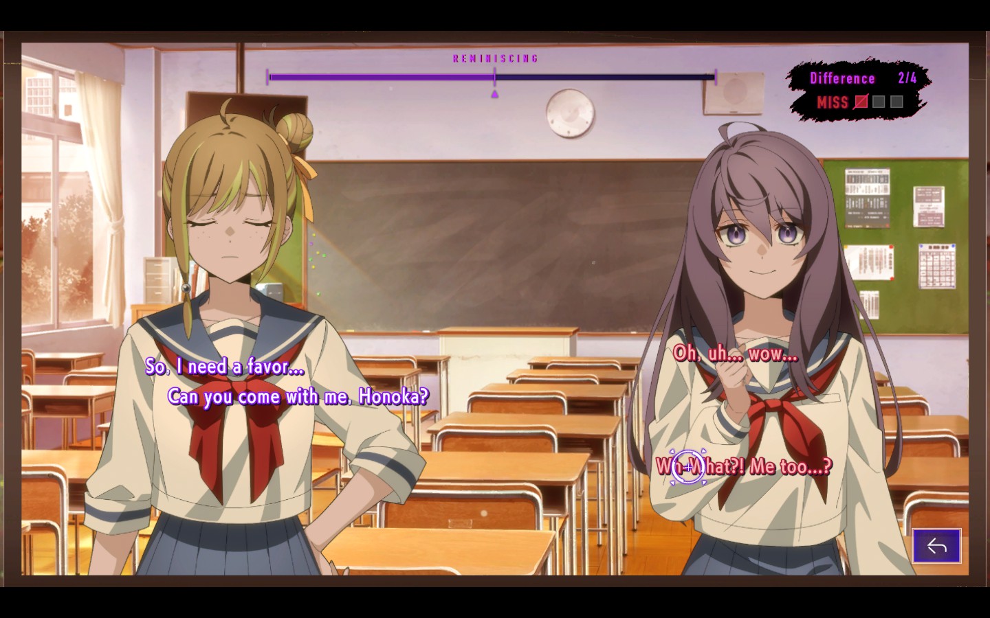 A game screenshot from Type-NOISE: Shonen Shojo