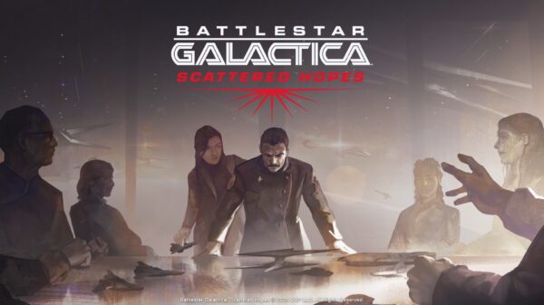 Key art for the game Battlestar Galactica: Scattered Hopes.