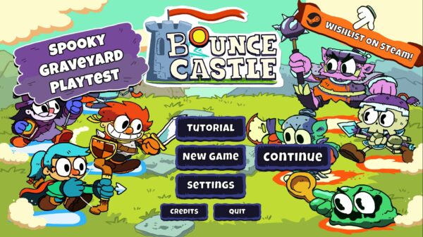 Bounce Castle title screen