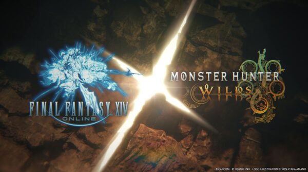 Final Fantasy XIV Monster Hunter Wilds crossover header