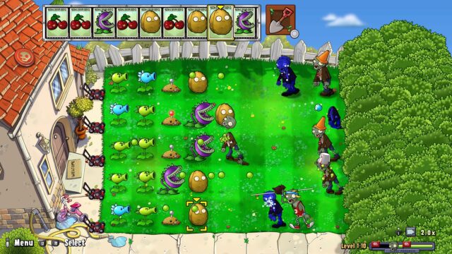 A screenshot from the game Plants vs. Zombies: Replanted.