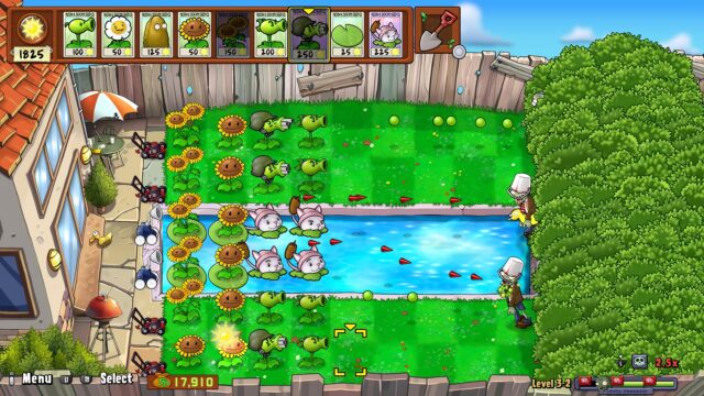A screenshot from the game Plants vs. Zombies: Replanted.
