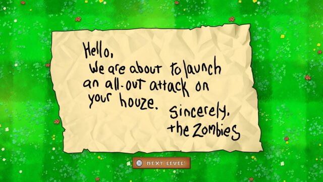 A screenshot from the game Plants vs. Zombies: Replanted.