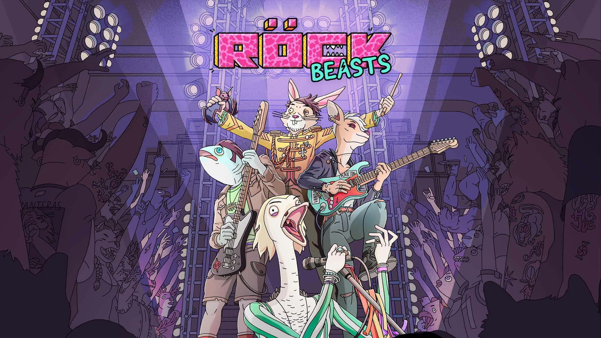 Key Art for the game Rockbeasts.