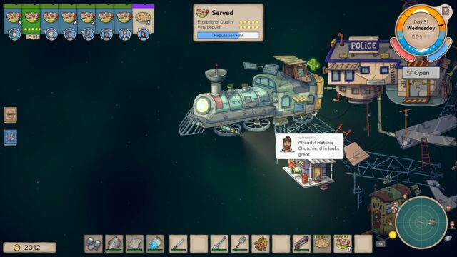 A game screenshot from Space Chef