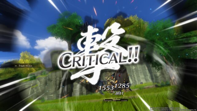 A screenshot from Trails in the Sky 1st Chapter where the player has just performed a critical hit.