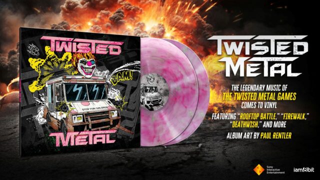 Twisted Metal iam8bit vinyl shot